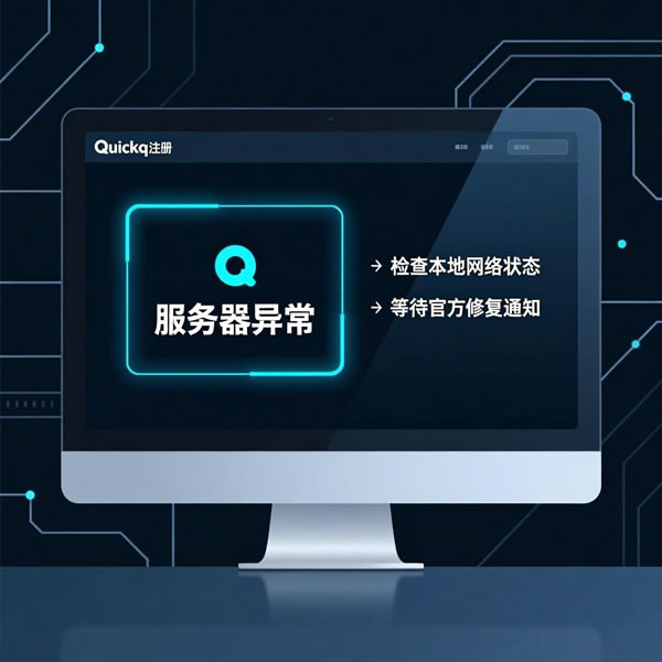 Quickq注册出现异常怎么办？