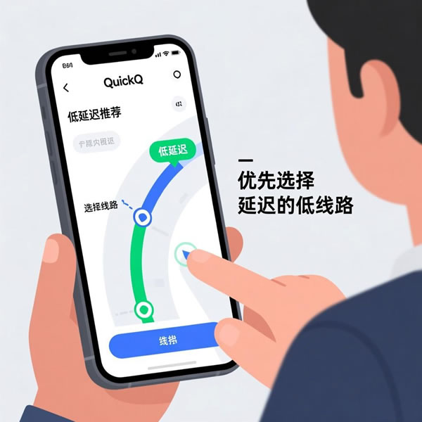 quickq手机怎么选线路? quickq手机怎么选线路?