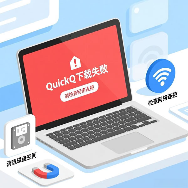 quickq电脑上下不了怎么办？